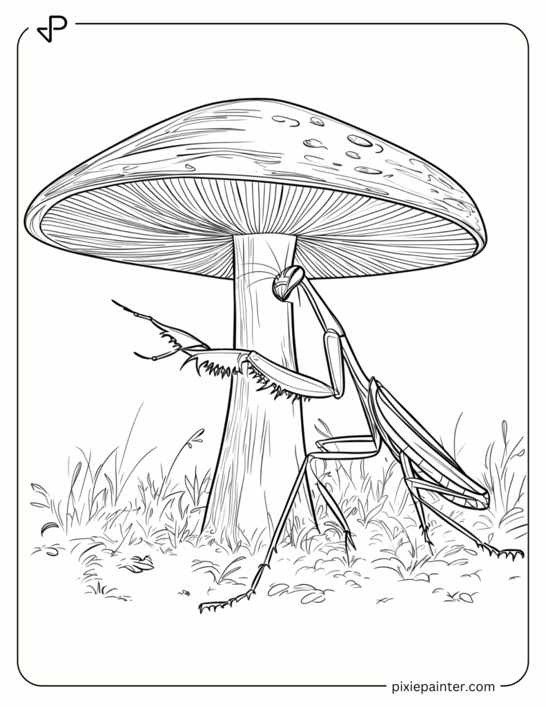 32. Shaded Rest Under a Mushroom