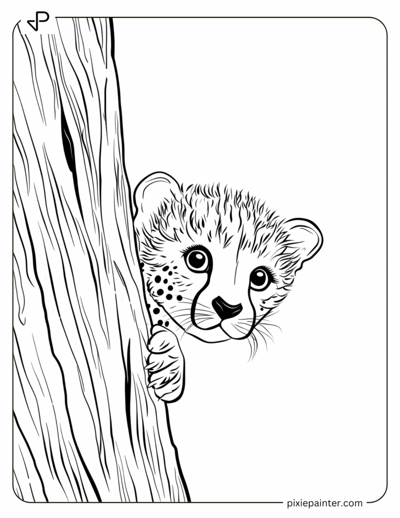 36. Cheetah Playing Hide and Seek