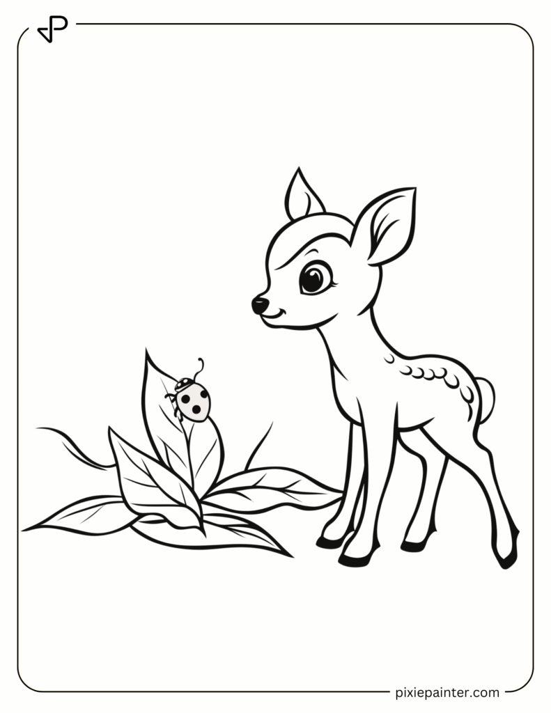37. Deer and a Ladybug