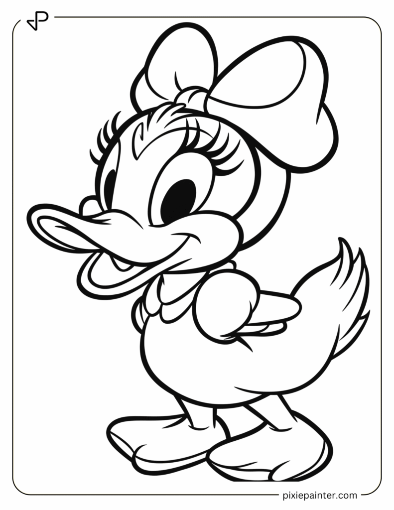 38. Pretty Daisy Duck with Hair Bow