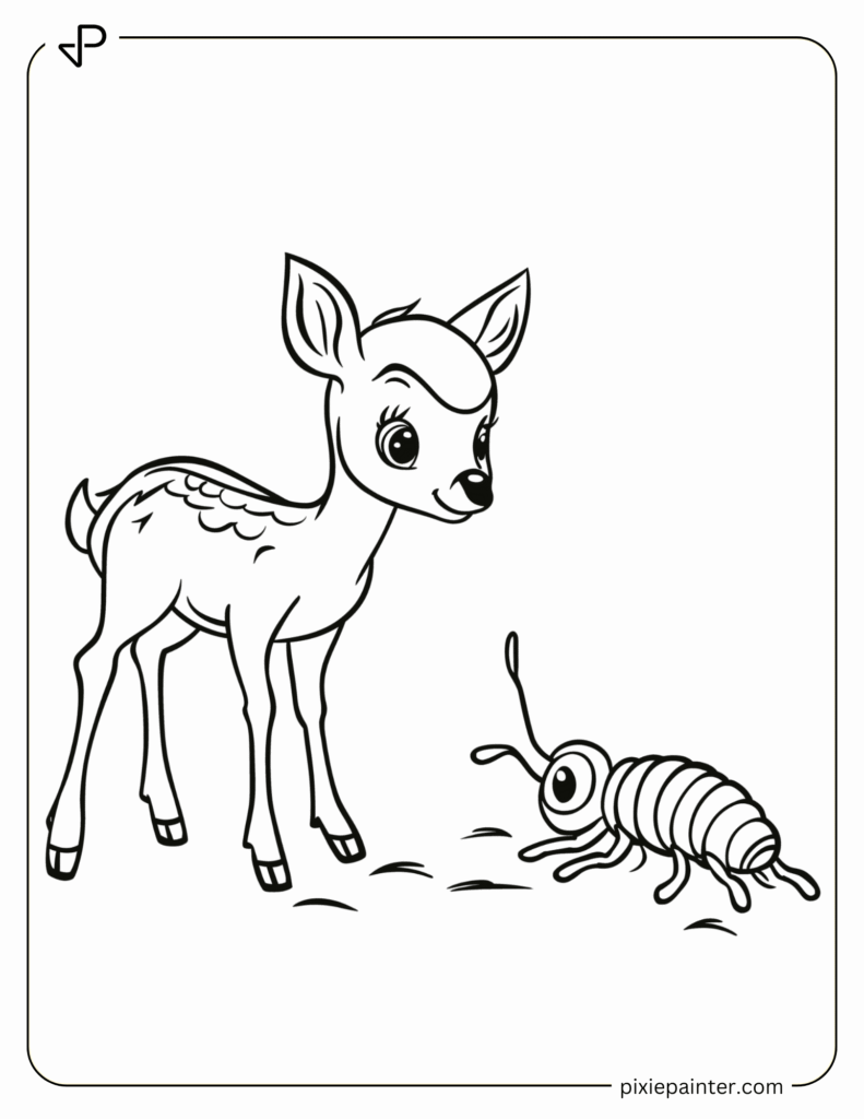 39. Baby Deer and a Caterpillar