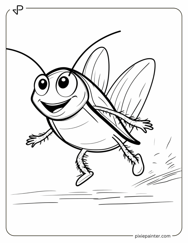 9. Cockroach Running Happily