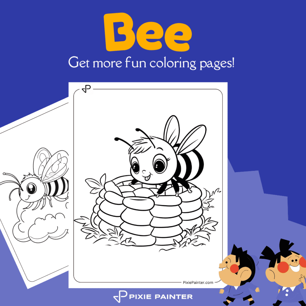 Bee Coloring Pages