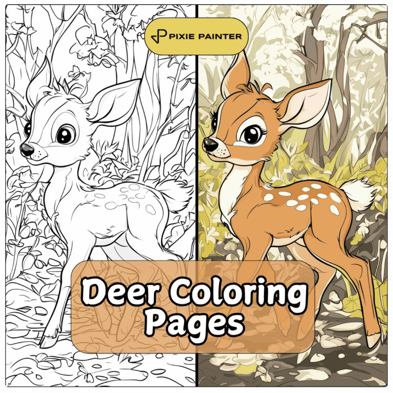 39 Deer Coloring Pages [Free PDFs]