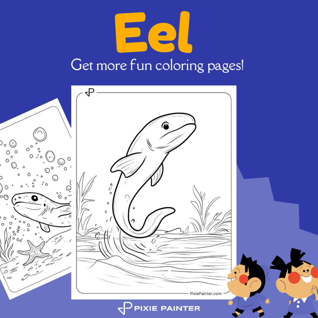 Eel Coloring Pages