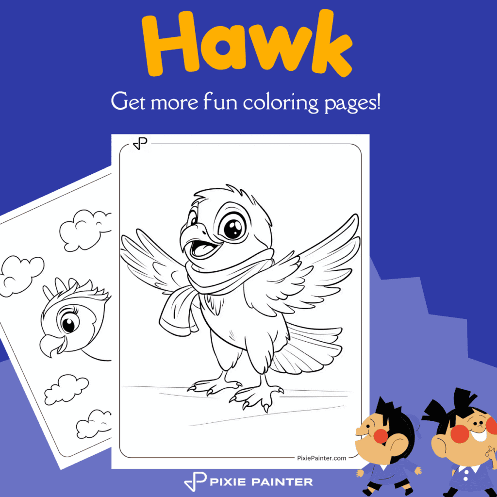 Hawk Coloring Pages
