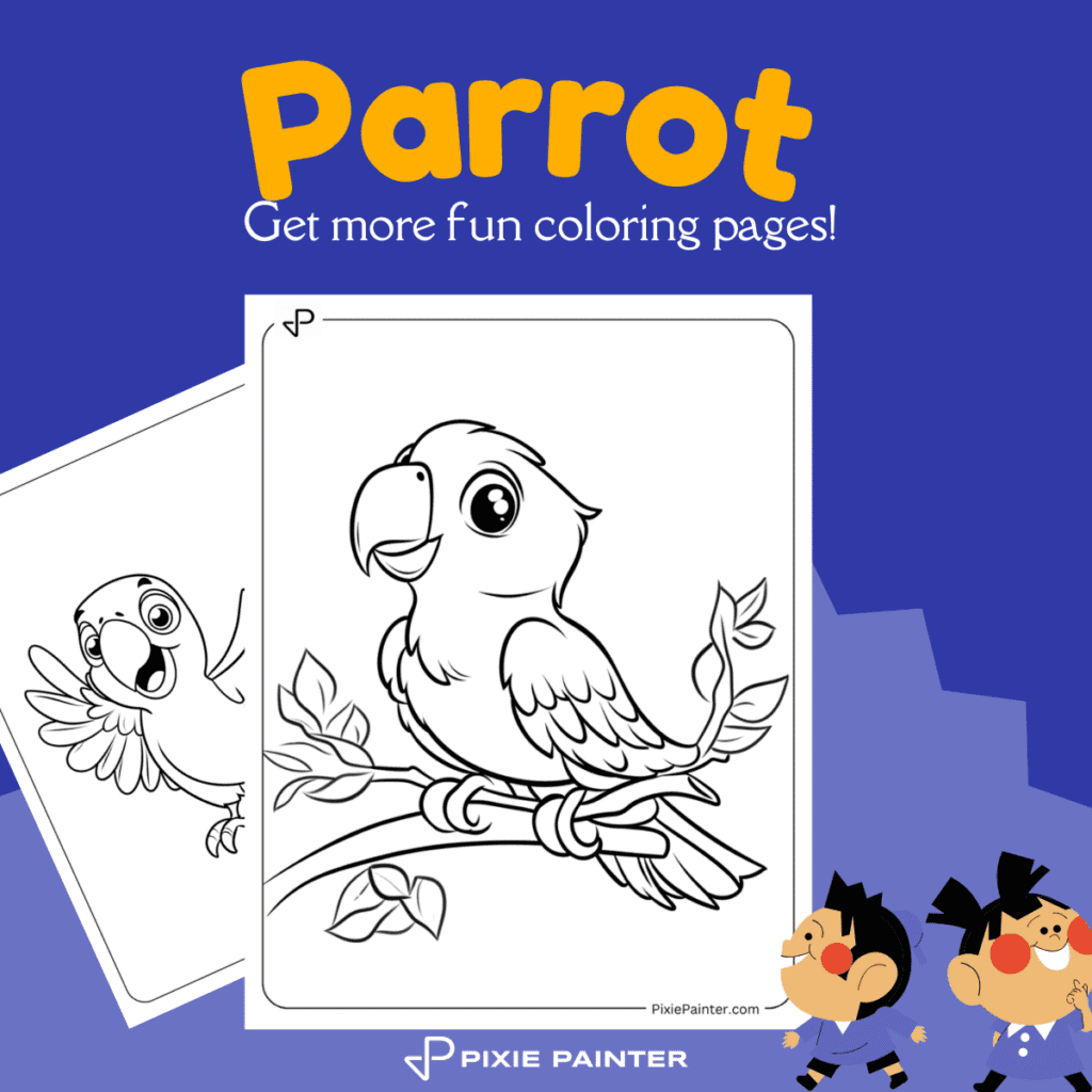 Parrot Coloring Pages