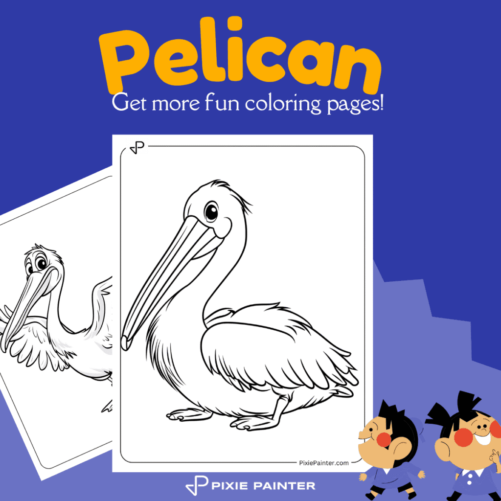 Pelican Coloring Pages