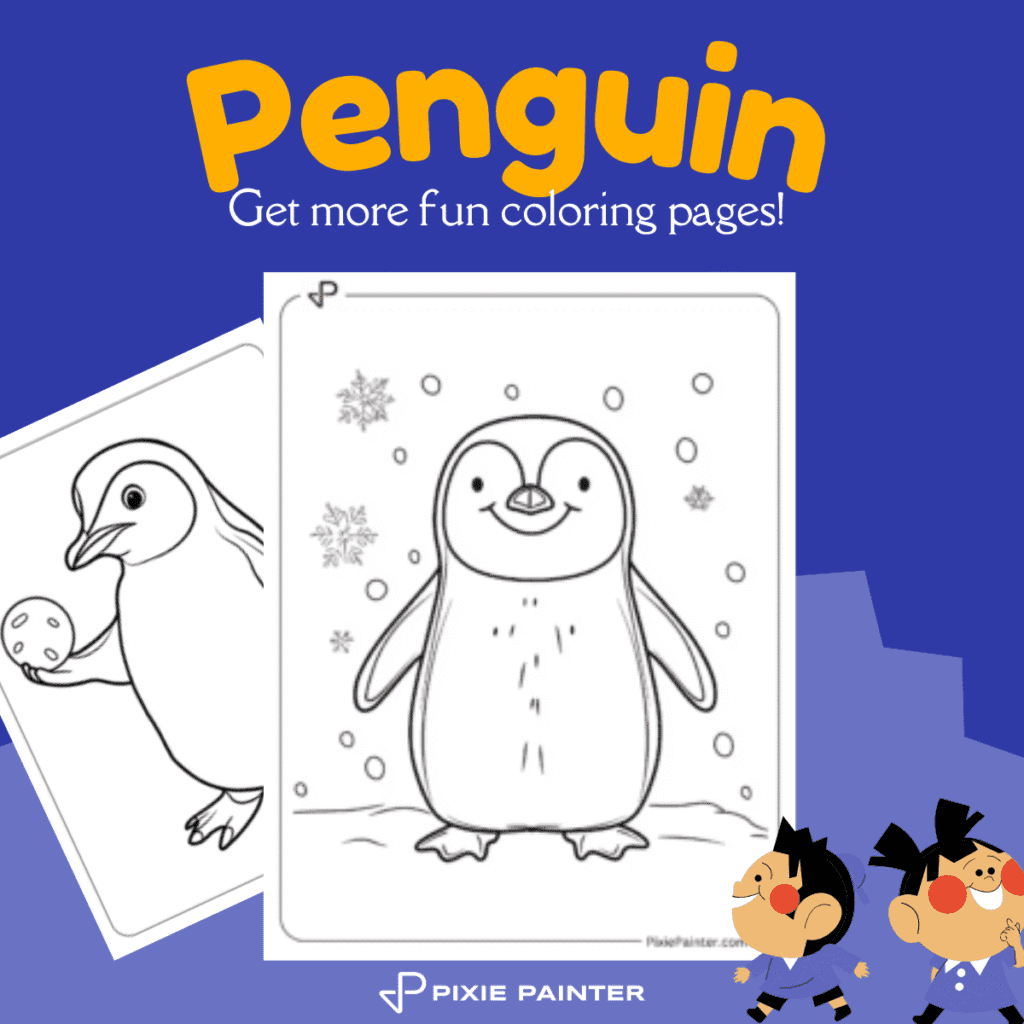 Penguin Coloring Pages