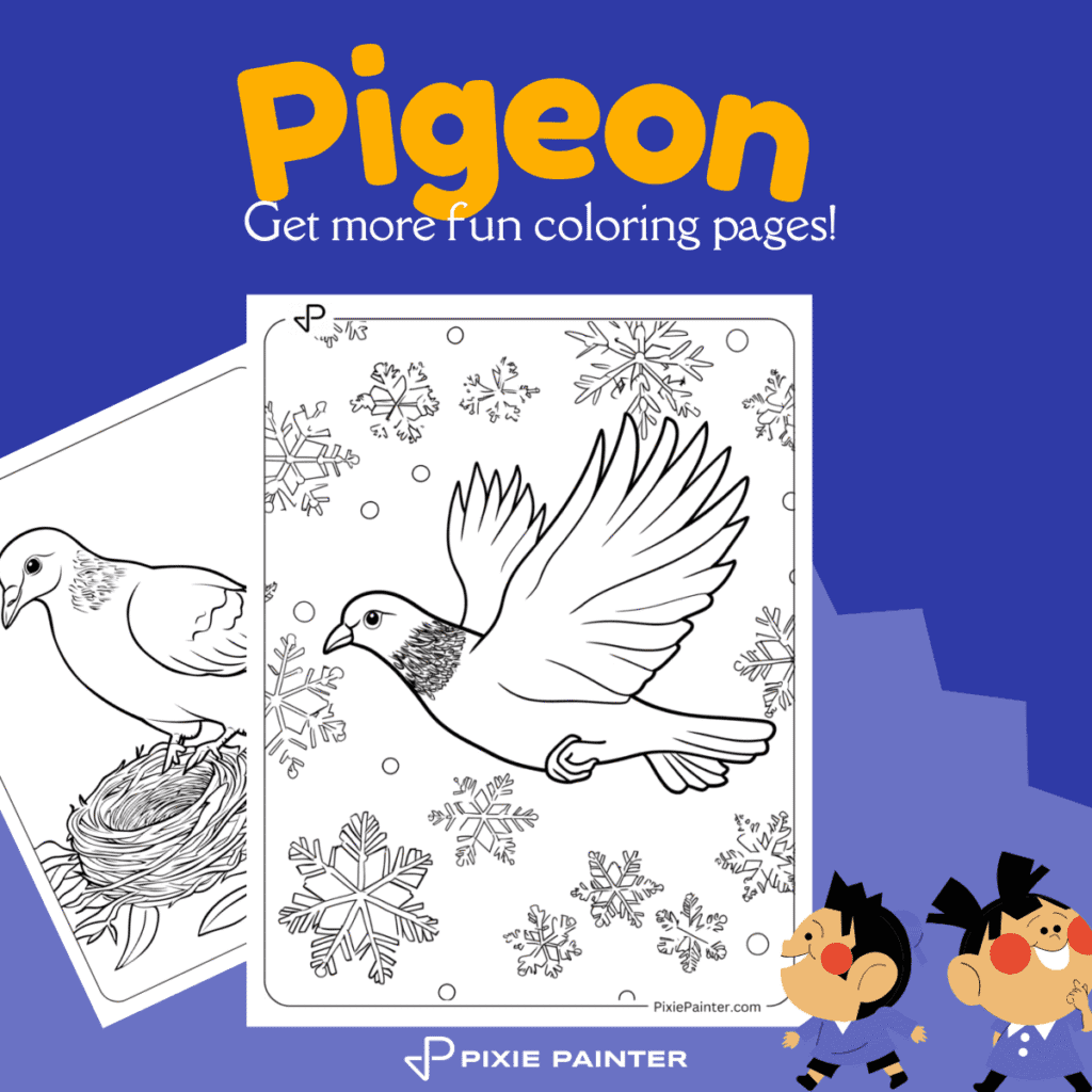 Pigeon Coloring Pages