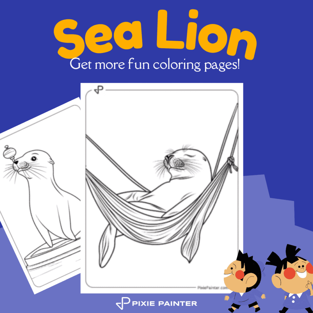 Sea Lion Coloring Pages