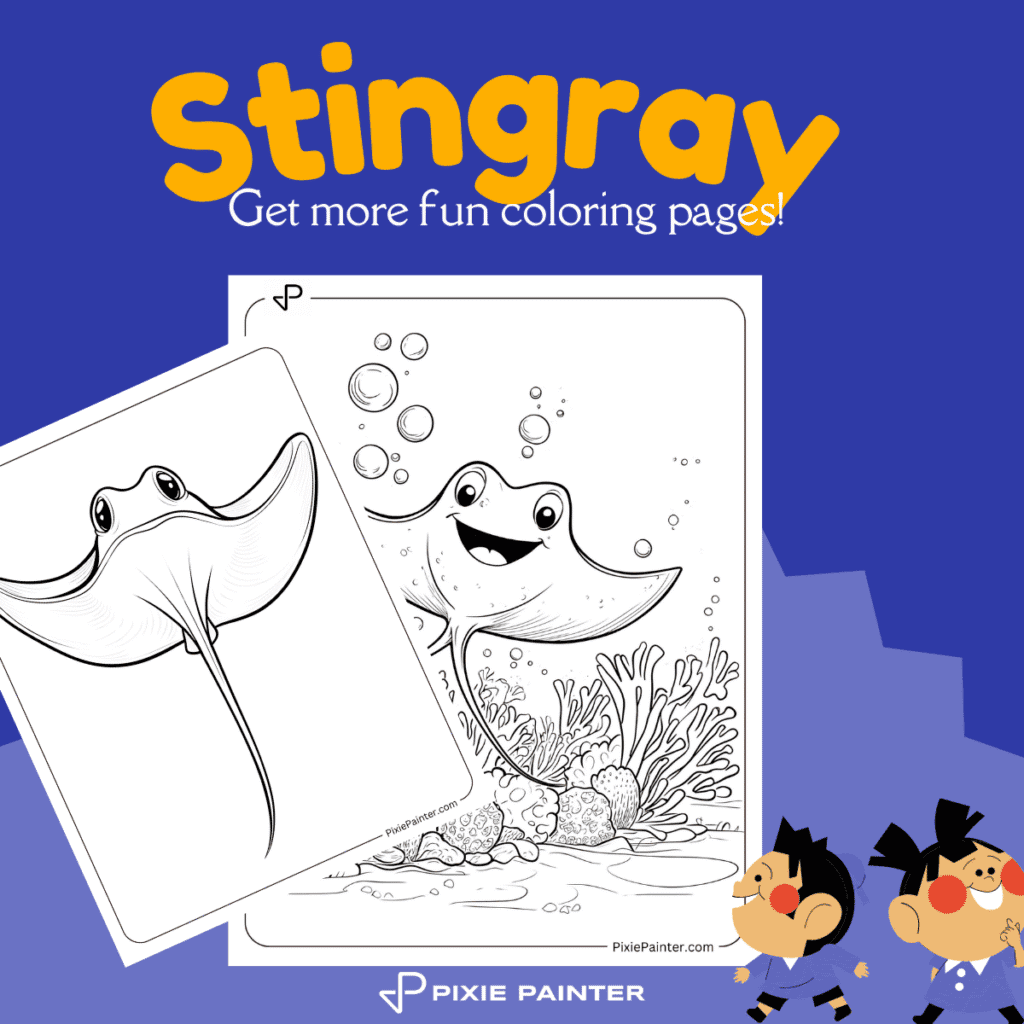 Stingray Coloring Pages