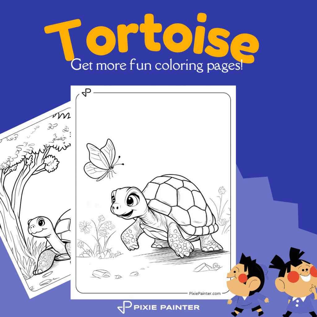 Tortoise Coloring Pages