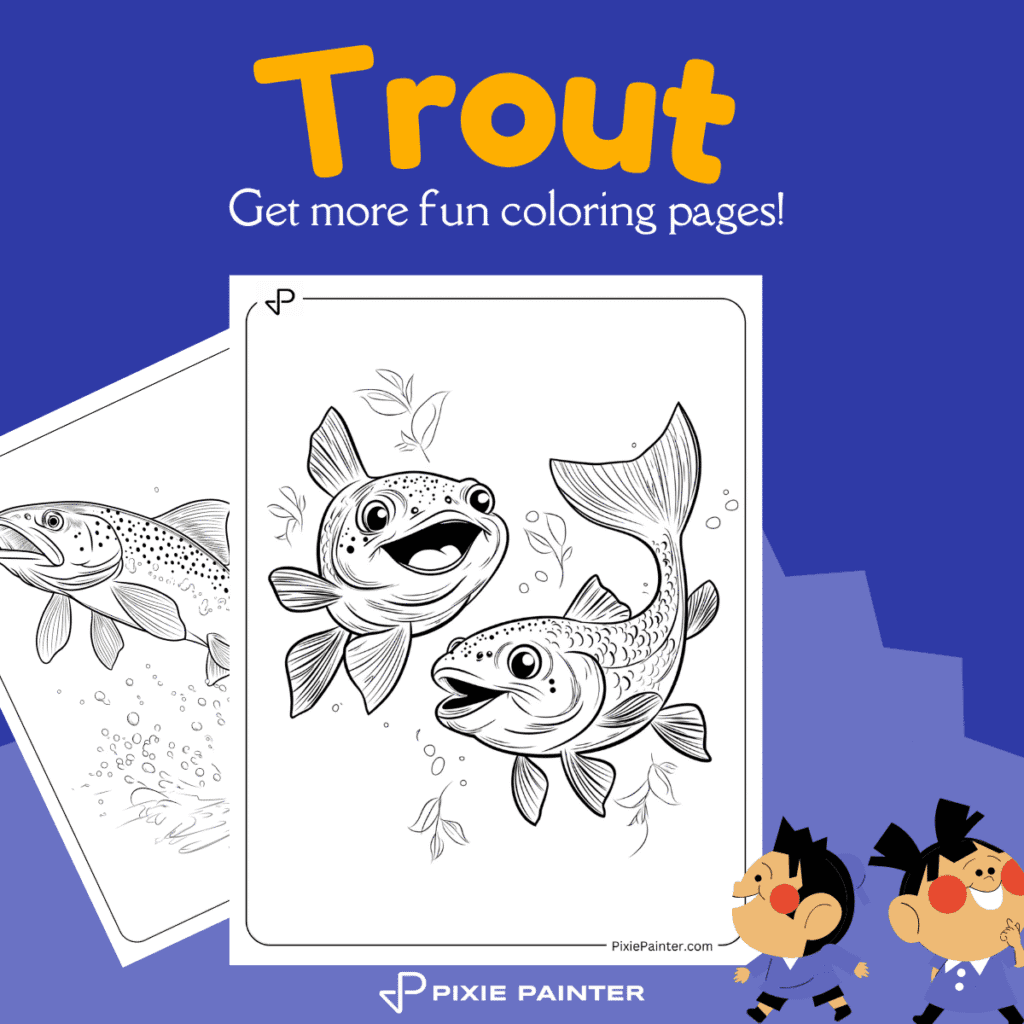 Trout Coloring Pages