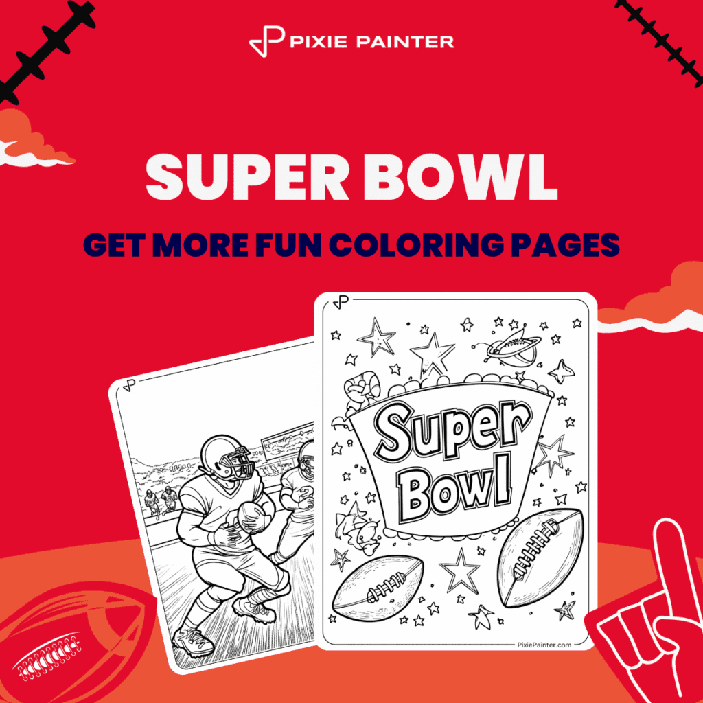 Super Bowl Coloring Pages