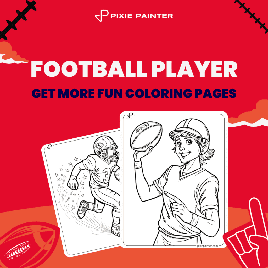 Football Player Color Sheets