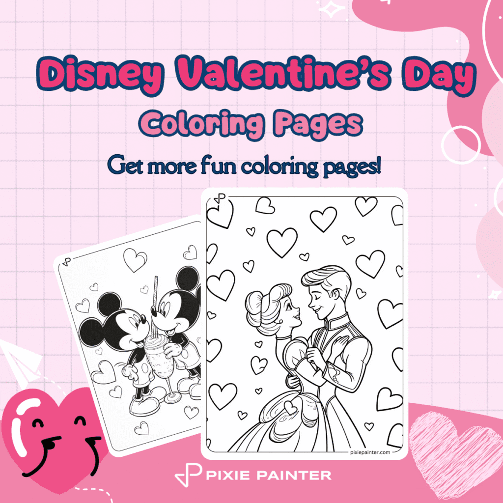 Disney Valentine's Day Coloring Pages