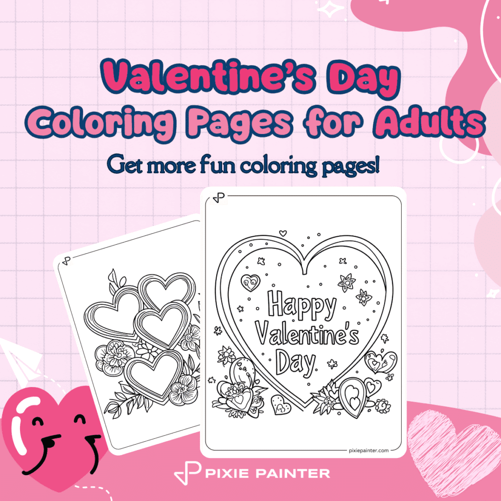 Valentine's Day Themed Coloring Pages for Adults