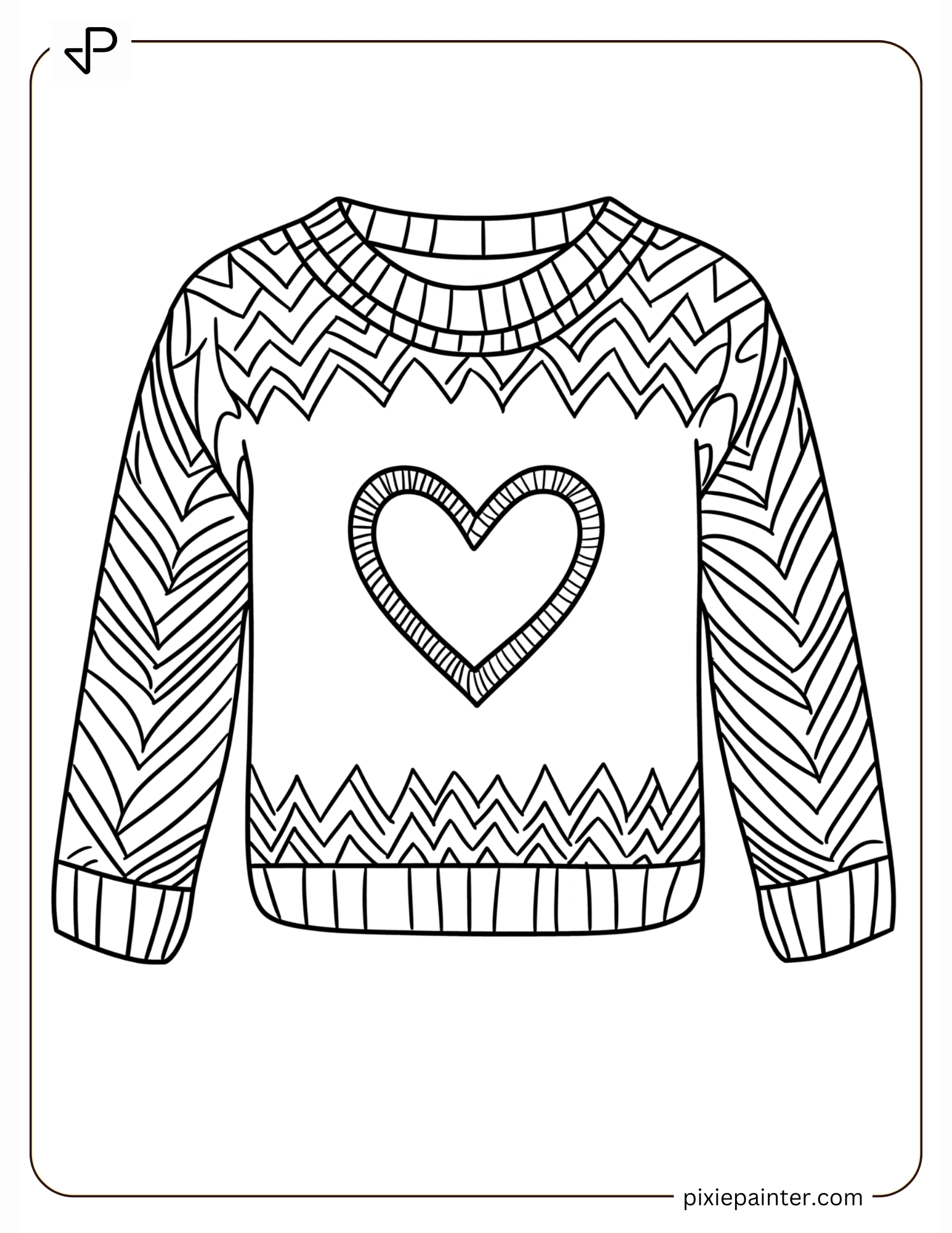 11. Cozy March Sweater Doodle