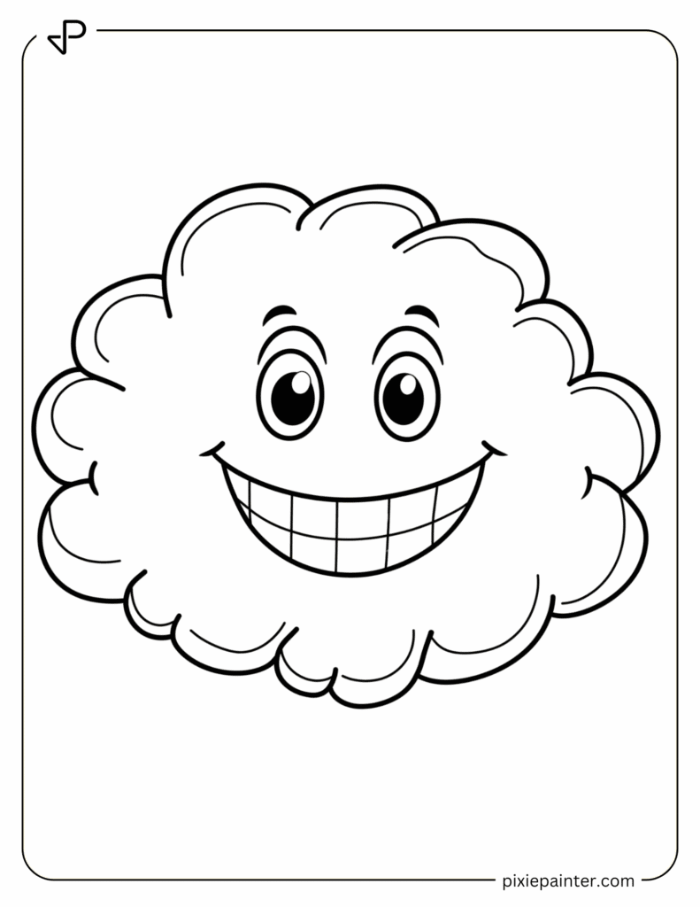 12. Happy Cloud Character