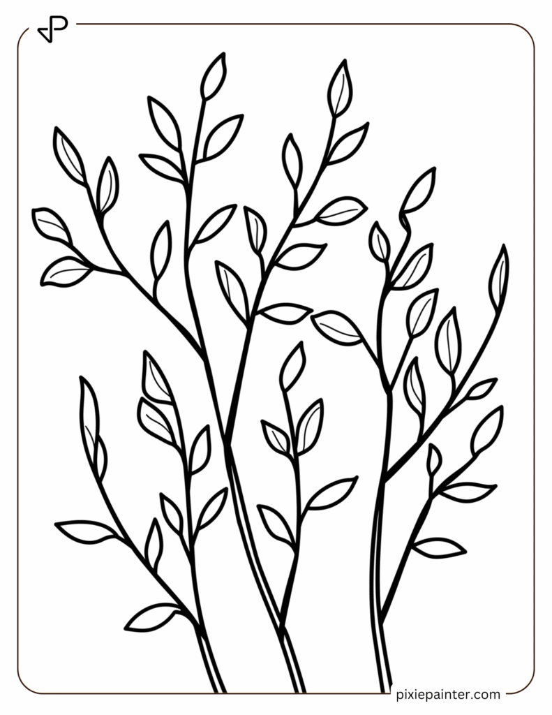 12. March Tree with Budding Flowers