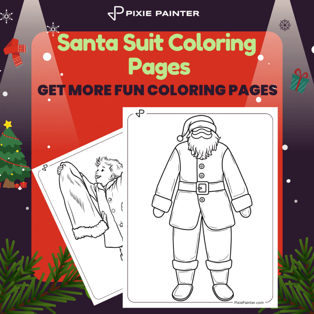 Santa Suit Coloring Pages
