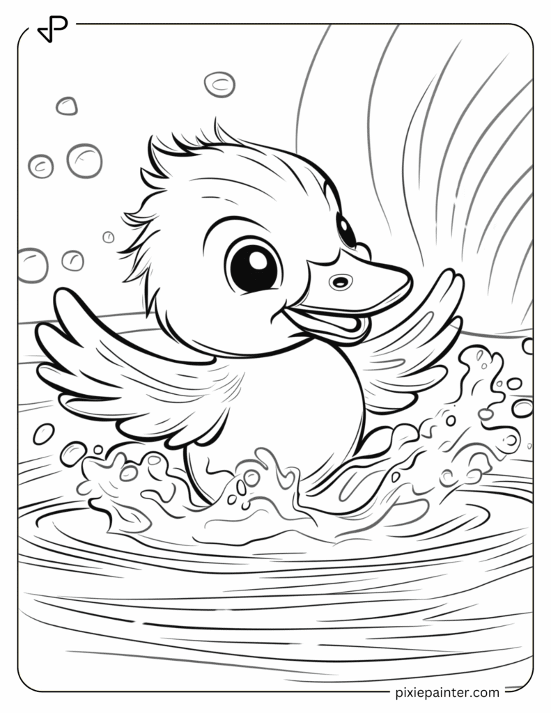 16. Happy Duckling Character