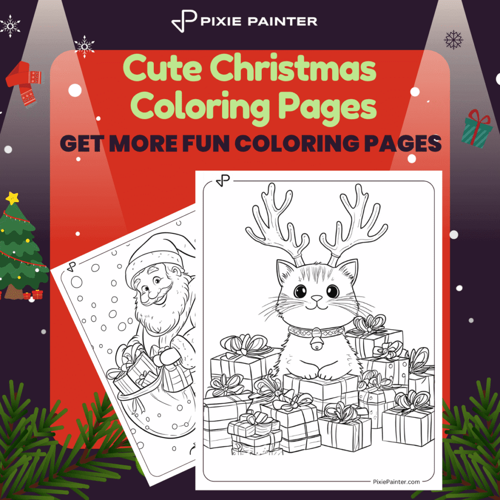 Cute Christmas Coloring Pages