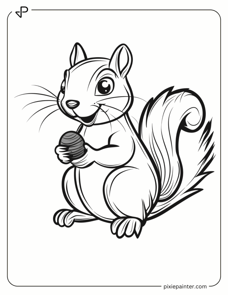 18. Playful Squirrel Character