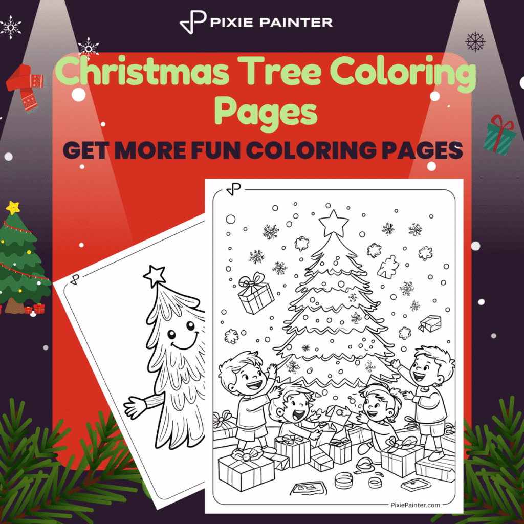 Christmas Tree Coloring Pages