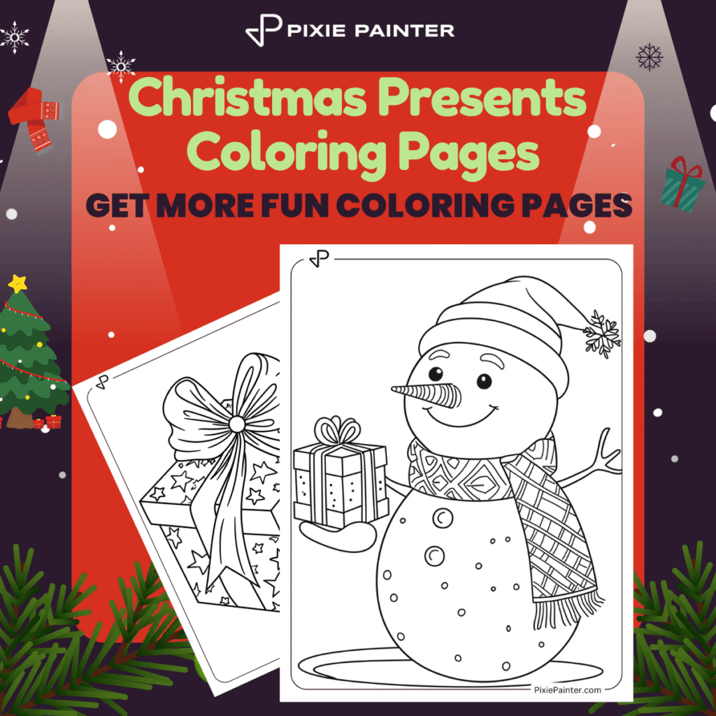 Christmas Presents Coloring Pages