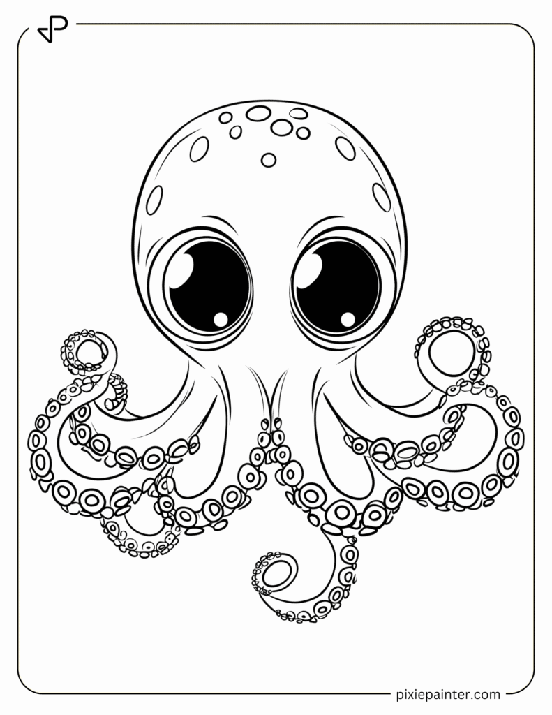 20. Smiling Octopus Character