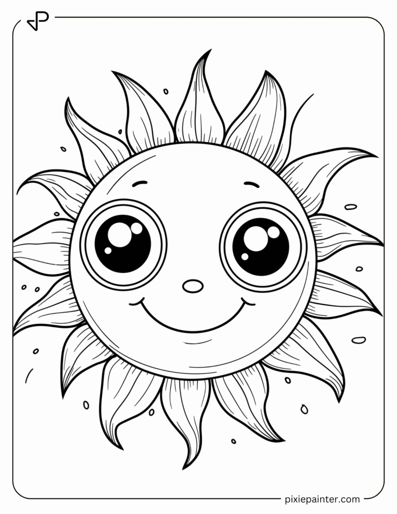 22. Cute Sun Character