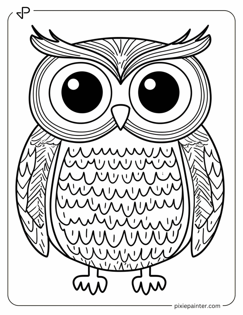 23. Adorable Owl Character