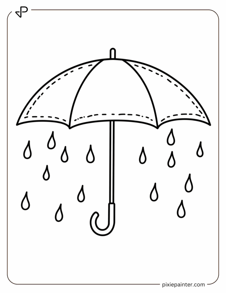 23. Cute Umbrella in March Rain