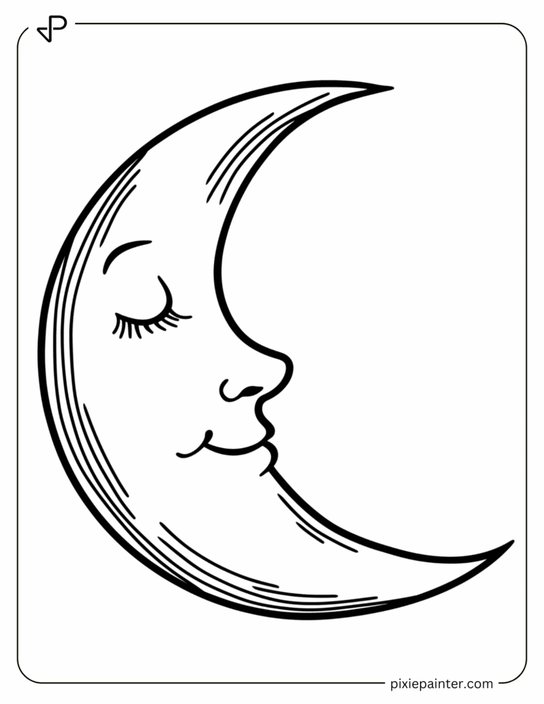 25. Cute Moon Character
