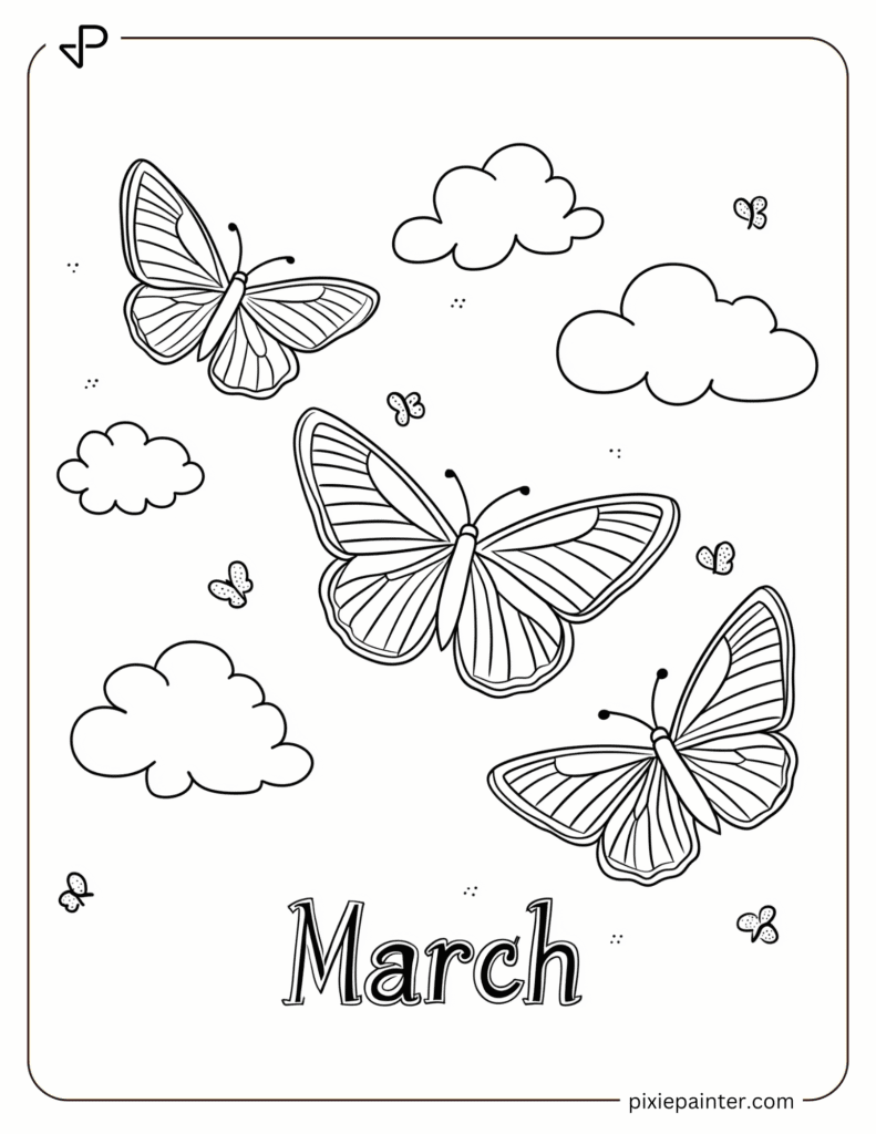 3. March Butterflies in the Sky