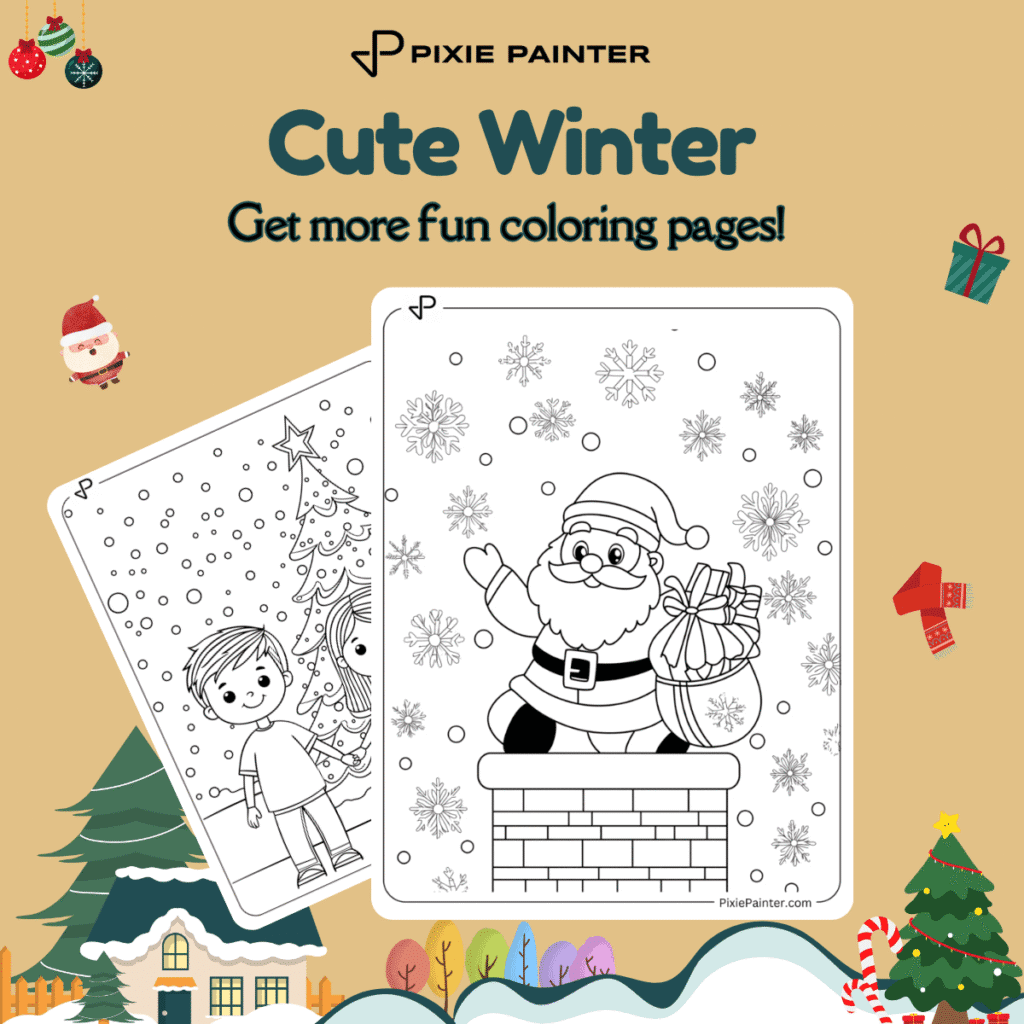 Cute Winter Coloring Pages