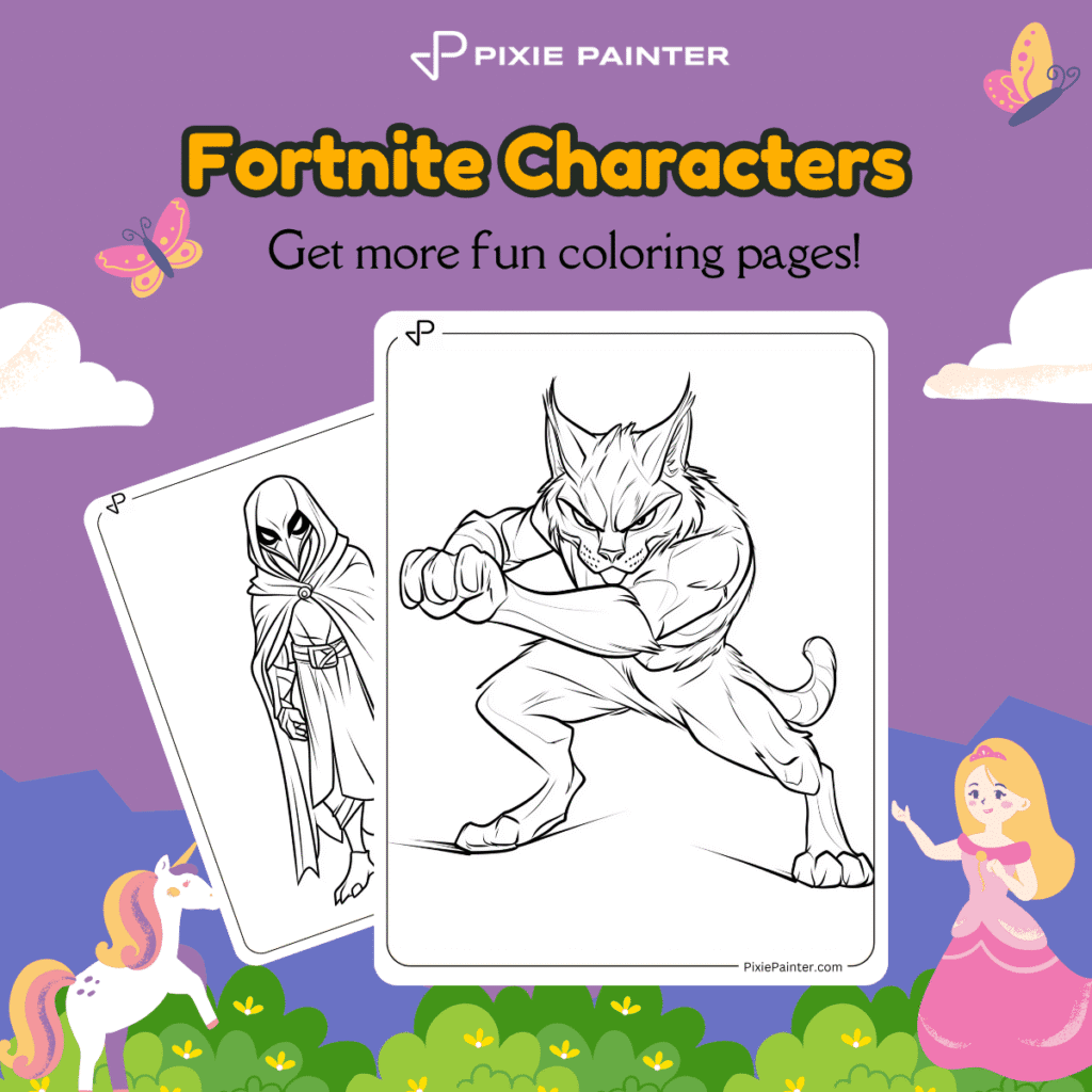 Fortnite Characters Coloring Pages