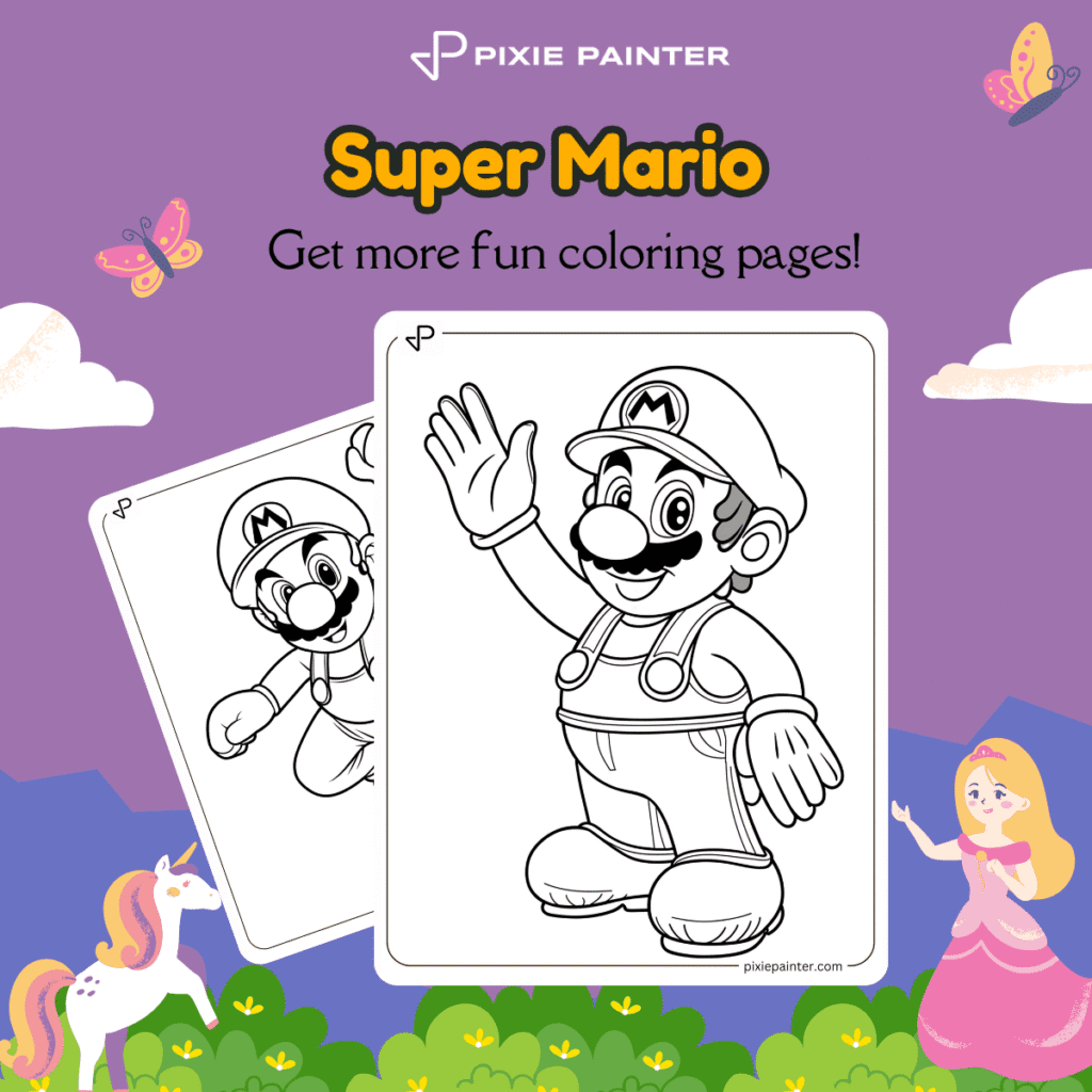 Super Mario Coloring Pages