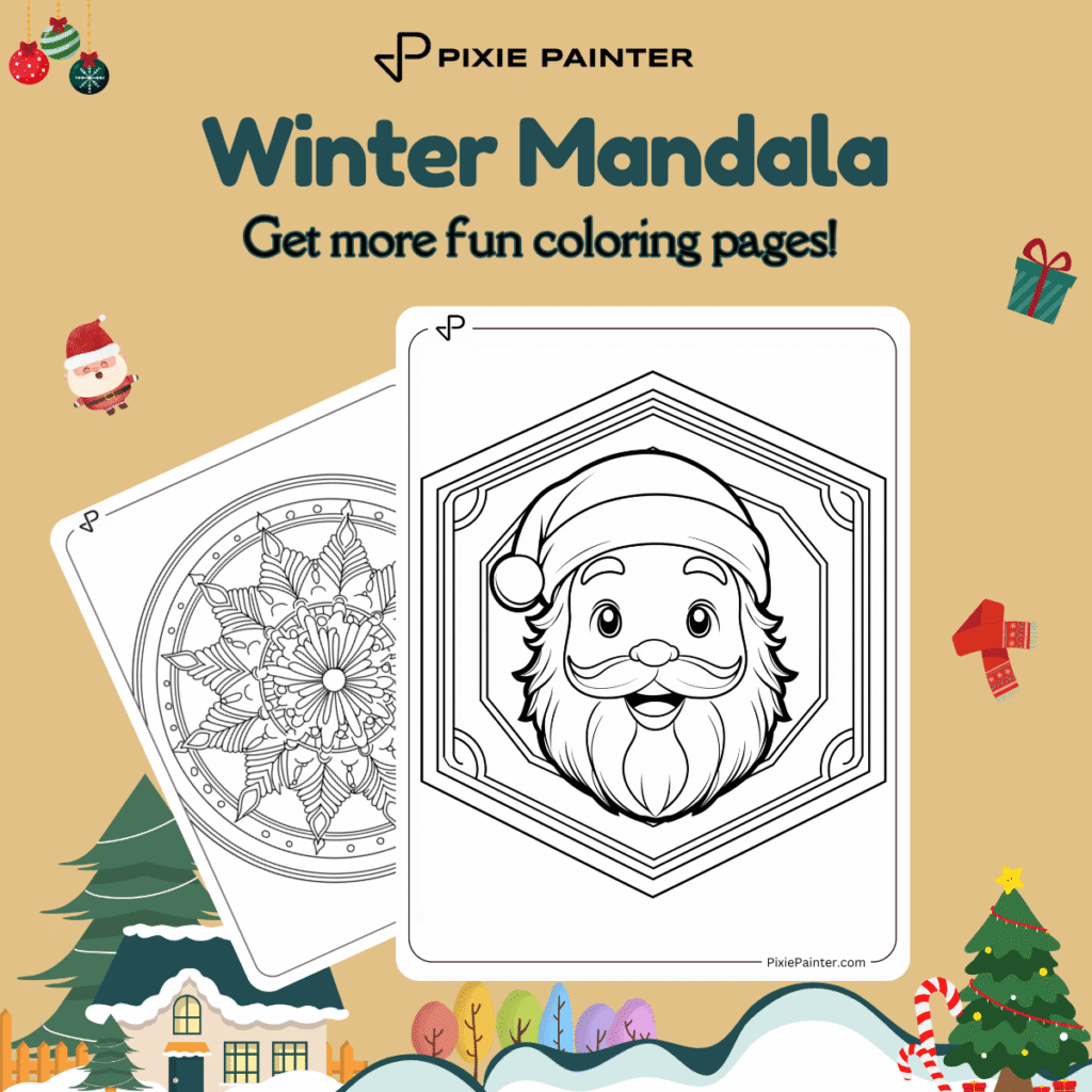 Winter Mandala Coloring Pages