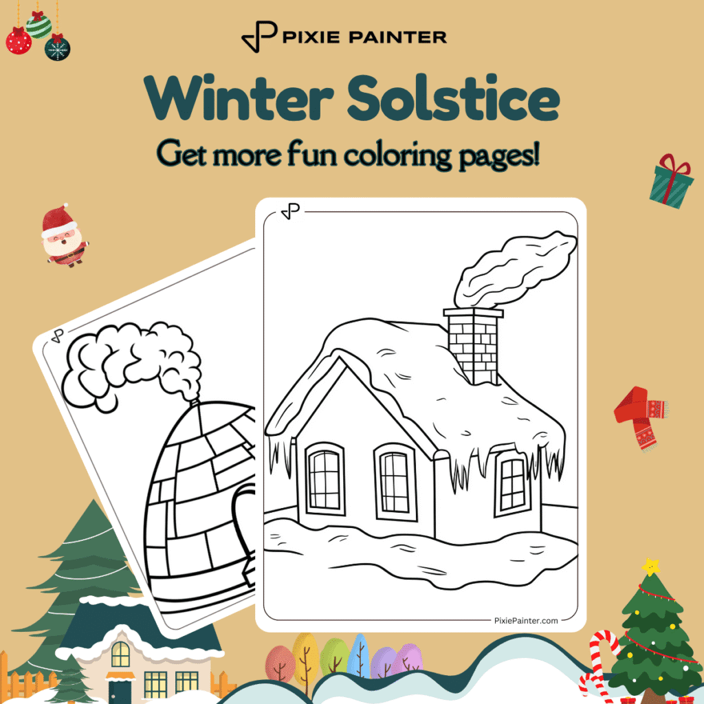 Winter Solstice Coloring Pages