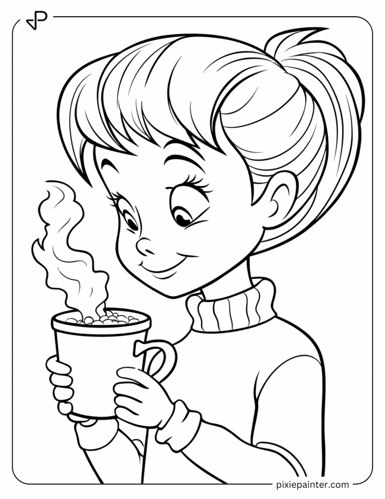 18. Cindy Lou Who with a Hot Cocoa