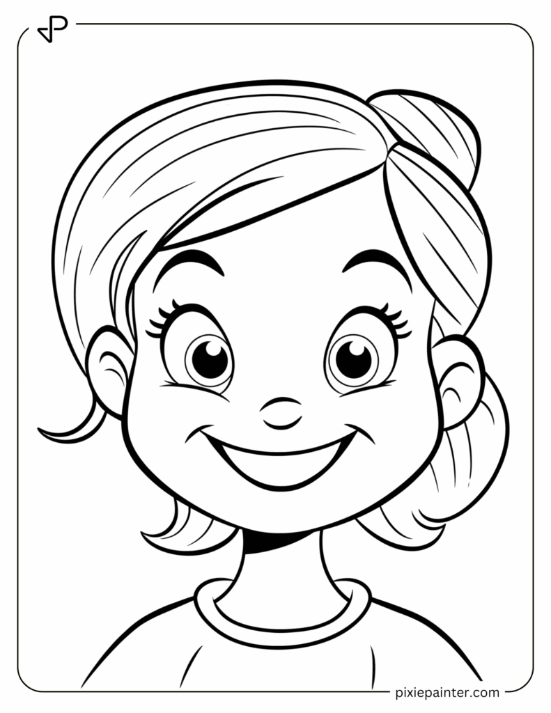 2. Cute Baby Cindy Lou-whoville characters coloring pages