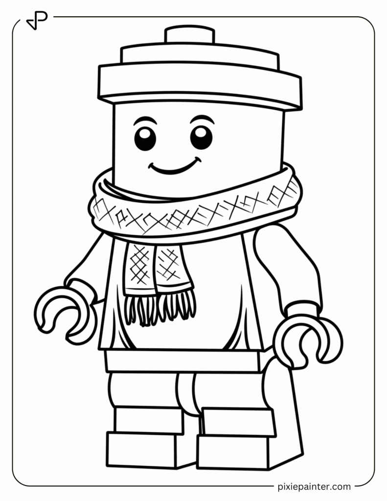 2. LEGO Character With a Scarf