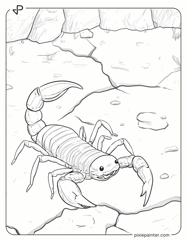 25. Scorpion Walking in Fissure