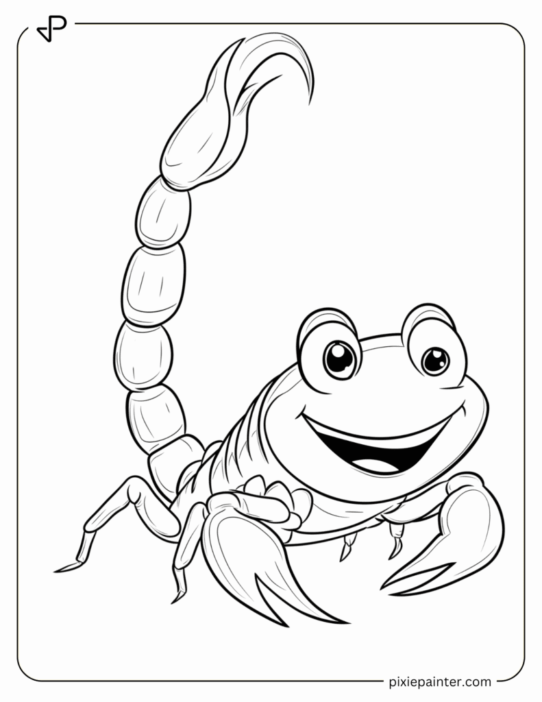 26. Happy Scorpion with Long Tail
