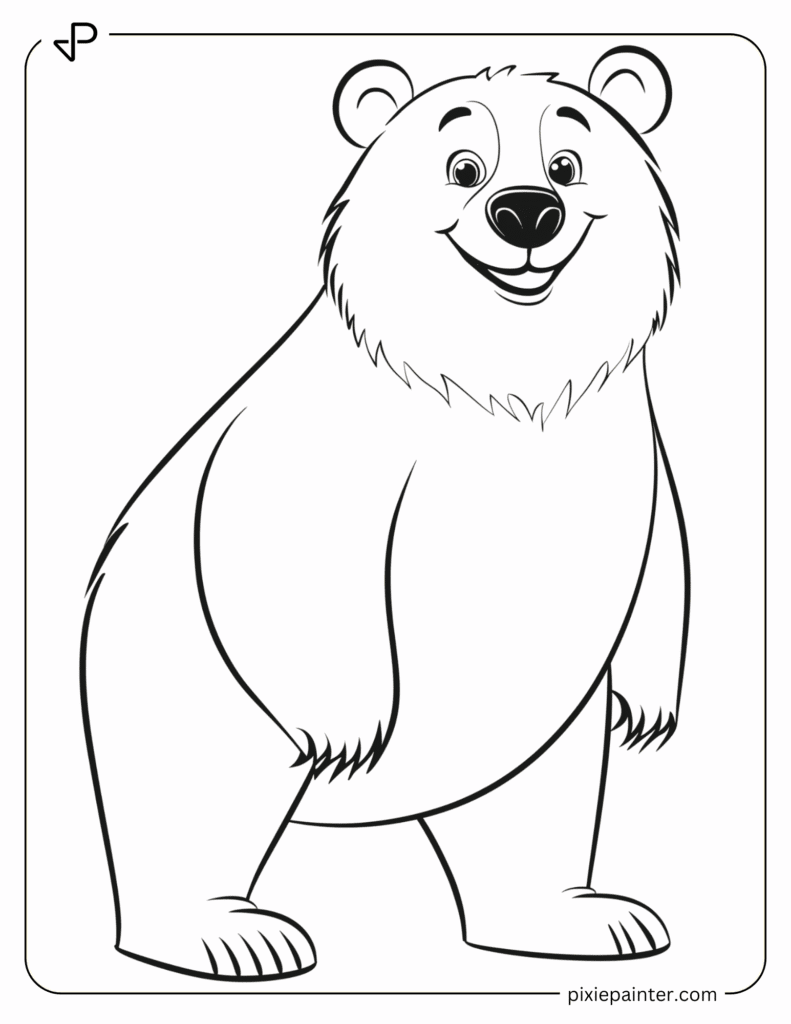 28. Happy Bear With Funny Pose