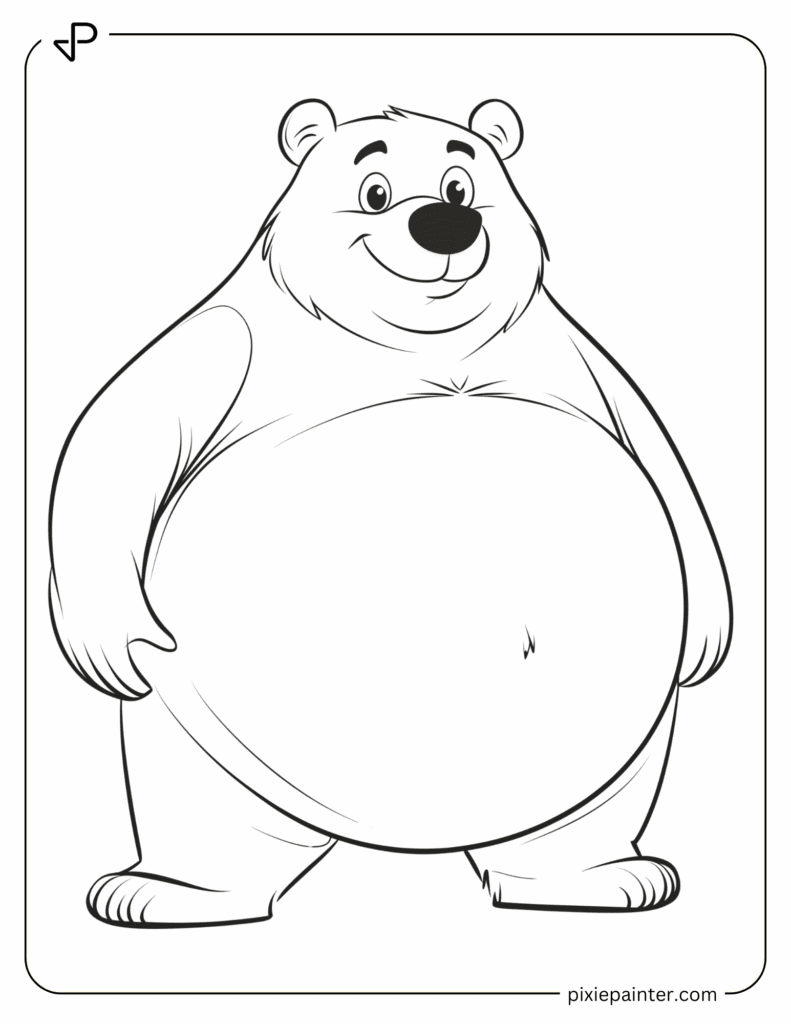 29. Funny Bear With Big Fat Belly