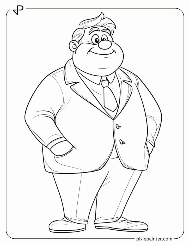 4. The Mayor of Whoville-whoville characters coloring pages